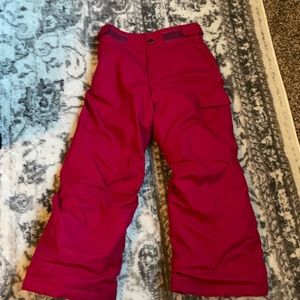 Girls Hot Pink Columbia Snow pants